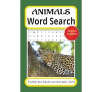 Animals Word Search Puzzle Book: Subtitle Word Searches with Easy to Read Words about Animals, Animals Themed, Wildlife, and more, 6 x 9 inches, 110 ... Gift for Vacations Holidays and Free Times.