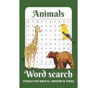 Animals Word Search Puzzle Book: Word Searchers with Easy to Read Print about Animal ,Animal World ,Pets and More|6x9 inches, 110 pages| 50+ Puzzles... Gift for Vacations, Holidays and Free Times