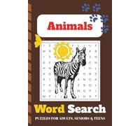 Animals Word Search Puzzle Book: Word Searches with Easy to Read Print about Animals, Beasts, Fish and more | 6x9 inches, 110 pages | 50+ Puzzles ... Gifts for Vacations, Holidays and Free Times