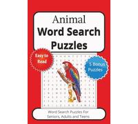 Animals Word Search Puzzle Book: Word searches with easy to read print about animals, birds and pets