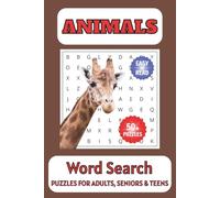 Animals Word Search Puzzle Book: Word Searches with Easy to Read Print about Animals, Birds, Animal Species and More | 6x9 inches, 110 pages | 50+ ... Gift for Vocations, Holidays and Free Times