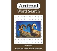 Animals Word Search Puzzle Book: Word Searches with Easy-to-Read Print about Animals from land, sea, and sky [6x9 inches, 110 pages] 50+ Puzzles….Gift for Vacations, Holidays and Free Times