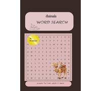 Animals Word Search Puzzle Book: word Searches with easy-to-Read Print about Animals, Wildlife, Creatures and More /6*9 inches, 110 pages/ 50 +Puzzles ... Gifts for Vacations, Holidays and Free Times.