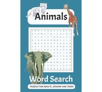 Animals Word Search Puzzle Book: Word Searches With Easy to Read Print about Wild, Farm, and Sea Animals and more | 6x9 inches, 110 pages | 50+ Puzzles … Gift for Vacation, Holidays and Free Times