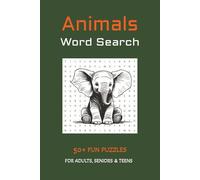 Animals Word Search Puzzles: With Easy to Read Print about Animals, Birds, Reptiles and More | 6x9 inches, 110 pages | 50+ Puzzles...Gift for Vacations, Holidays and Relaxation.