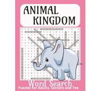 Animals Word Search: Word Search with Easy to Read Print about Animals, Animal Kingdom and More/ 8.5x11 inches, 110 page/ 50+ Puzzles... Gift for Vacations, Holidays and Free Times