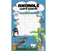 Animals Wordsearch: Easy puzzle wordsearch for kids to learn all animal names and engage brain activity