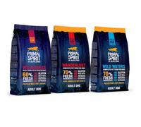 ANIMALUJOS - Primal Spirit Pack Surtido Pienso Semihúmedo para Perros Adultos, Wilderness, Wanderlust y Wild Waters, Sin Gluten, Ingredientes Frescos, 3 x 1 kg