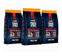 ANIMALUJOS - Primal Wanderlust Pienso Semihúmedo para Perro Adulto Digestión Sensible Alta Palatabilidad con Ingredientes Frescos Snack Incluido - Alpha Spirit (3 Sacos x 1 Kg, Wanderlust)