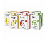 ANIMALUJOS Smoothies para Perros 200 g - Alimentación Complementaria Pack Mix (Mix 9 Unidades, Pollo-Ternera-VERDURA)