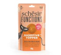 ANIMALUJOS - Topping Calabaza para Gatos Schesir 3x40g | Complemento Natural para Gatos | Favorece la Digestión | Sin Cereales | Alimentación Húmeda Saludable y Funcional - SCHESIR