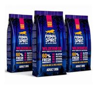 ANIMALUJOS - Wildnerdess Pienso Semihúmedo para Perro Adulto con Cerdo Pollo y Pescado Fresco Digestión Sensible Snack Incluido - Alpha Spirit (3 Sacos x 1 Kg, Wilderness)