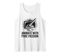 Animar Con Pura Pasión Animación Dibujar Boceto Animar Camiseta sin Mangas