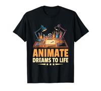 Animar Sueños A La Vida Animación Boceto Animar Narración De Historias Camiseta