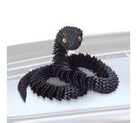 Animaux Articulés - 3D Articulated Snake Figurine, 75 Cm Flexible Segment Design, Detailed Animal Model Craft, Durable Decorative Sculpture Piece, Smooth Movable Joints Structure | Desk Decoration Col