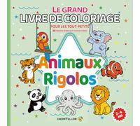Animaux rigolos - Le grand livre de coloriage pour les tout-petits: 50 dessins grands et simples pour garçons et filles de 2 à 4 ans