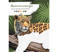 Animaux sauvages: 45 coloriages mystères