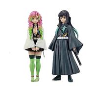 Anime 16 cm Kanroji Mitsuri Tokitou Muichirou Figura de acción, Kimetsu No Yaiba PVC Modelo Colección Estatua Adornos de Escritorio, 2 Piezas