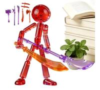 Anime Action Figure Toys - ABS 12x3x8.5cm | Multi Joint Character Model | Assembly Figure With 7 Fighting Tools Accessories Poseable Collectible Display Toy For Fans Home Desk Shelf Playroom Use