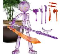 Anime Action Figure Toys - ABS 12x3x8.5cm | Multi Joint Character Model | Assembly Figure With 7 Fighting Tools Accessories Poseable Collectible Display Toy For Fans Home Desk Shelf Playroom Use