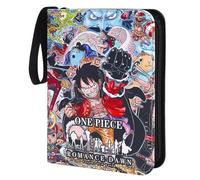 Anime Álbum Cartas Coleccionables Cremallera Libro Cartas Colección 50 Páginas con 400 Bolsillos Transparente Album Bolsillos Impermeable Regalo Para Niño y Adulto