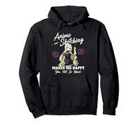 Anime And Sketching Makes Me Happy Anime Otaku Girl Gift Sudadera con Capucha