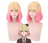 Anime Angels of Death Catherine Ward Peluca de cosplay Color gradual mezclado Pelo corto Pelucas de disfraces de Halloween