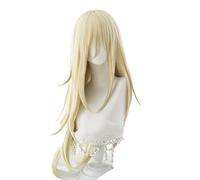 Anime Angels of Death Rachel Gardner Ray 80cm Long Straight Blonde Cosplay Wig Synthetic Full Hair + Wig Cap