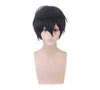 Anime Angels of Death Zack Isaac Foster negro corto peluca Cosplay disfraz resistente al calor pelo sintético hombres mujeres Cosplay pelucas