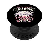 Anime Ansiedad Overthinking Weeb Kawaii Overthinker Merch PopSockets PopGrip Adhesivo