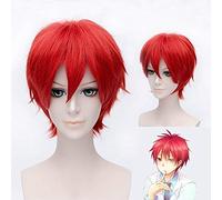Anime Asesinato Aula Cosplay Peluca Ansatsu Kyoushitsu Kozato Enma Rojo Corto Pelo sintético Fiesta de Halloween Pelucas de disfraces