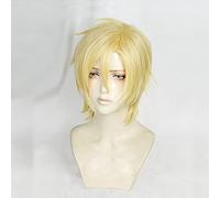 Anime Banana Fish Ash Lynx Pelucas Aslan Jade Callenreese Pelo Sintético Resistente Al Calor Cosplay Peluca + Gorro De Peluca