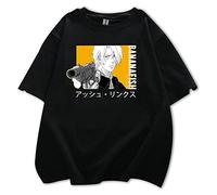 Anime Banana Fish Camiseta Ash Lynx Verano Camiseta de Manga Corta Camiseta Unisex Aslan Jade Callenreese pulóver