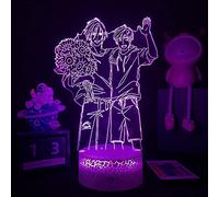 Anime Banana Fish Night Light para la habitación del hogar Indie Kid Decoración USB Lámpara de mesa Regalo fresco para niños Manga Banana Fish Figure - Control remoto 16 colores