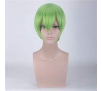 Anime Beryl And Sapphire Cosplay peluca corta pelo sintético Halloween Carnaval disfraz Prop pelucas verde