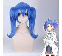 Anime BERYL Y ZAFIRO Cosplay Peluca Beryl Sapphire Robot Beryl Azul y Verde Cosplay Peluca Sintética Resistente al Calor Halloween Azul