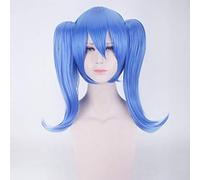 Anime BERYL Y ZAFIRO Cosplay Peluca Beryl Sapphire Robot Beryl Azul y Verde Cosplay Peluca Sintética Resistente al Calor Halloween Verde