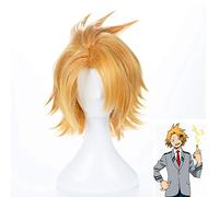 Anime Boku no Hero Academia Kaminari Denki Peluca Cosplay Disfraz My Hero Academia Cabello sintético amarillo Pelucas de fiesta de Halloween