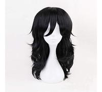 Anime Boku no Hero Academia Shouta Aizawa Pelucas Cosplay Disfraz My Hero Academia Peluca de fiesta de Halloween de pelo ondulado sintético negro