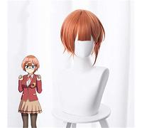 Anime Bokutachi Wa Benkyou Ga Dekinai Rizu Ogata Cosplay Pelucas Naranja Corto Pelo sintético Halloween Juego de roles Disfraz Peluca