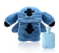 Anime Bolsa de agua caliente de peluche, bolsa de agua caliente para niños, bolsa de agua caliente extraíble y lavable, diseño de animales con funda, bolsa de agua caliente de felpa para niños, niñas,