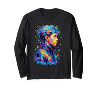 Anime Boy Rainbow Manga Larga