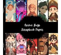 Anime Boys Scrapbook Paper, Manga Junk Journal Paper, Japanese Decorative Paper, DIY Projects, Origami, Collage Sheets, Decoupage Paper, 10 Designs, Double SIded