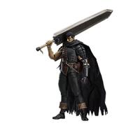 Anime Buena Figura Guts Battle Version Damaged Action Figurine PVC Black Swordsman Guts Change Face Model Estatua de Juguete Colecciones Ornaments Regalo
