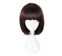 Anime Bungo Stray Dogs Akiko Yosano Pelucas de Cosplay Marrón Corto Mullido Rizado Resistente al calor Síntesis Peluca de pelo KUMZ5706