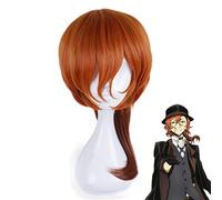 Anime Bungo Stray Dogs Chuya Nakahara Chuuya Peluca naranja Disfraz de Cosplay Pelo sintético resistente al calor Hombres Mujeres Pelucas de fiesta