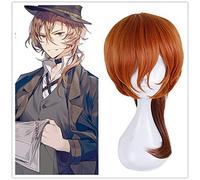 Anime Bungo Stray Dogs Cosplay Chuya Nakahara Chuuya peluca 50cm pelo largo Halloween fiesta disfraz pelucas + gorro de peluca