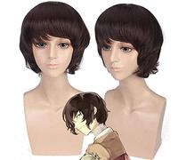 Anime Bungo Stray Dogs cosplay wig for boys men Nakajima Atsushi Short Silver Gray Cosplay Costume Wig + wig cap One Size PL-622
