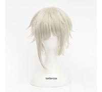 Anime Bungo Stray Dogs Nakajima Atsushi Short Wig Cosplay Costume Heat Resistant Synthetic Hair Men Women Party Wigs+Wig Cap
