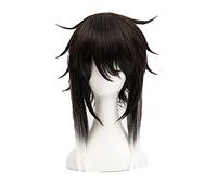 Anime Bungo Stray Dogs Ryuunosuke Ryunosuke Akutagawa Wigs Black White Heat Resistant Syntehtic Hair Cosplay Wig + Wig Cap